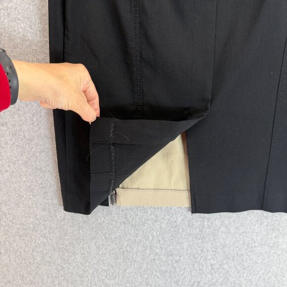 Renuar Womens Black Cream Colorblock Pencil Skirt‎ Classic Knee Length Size 2 - Picture 9 of 14